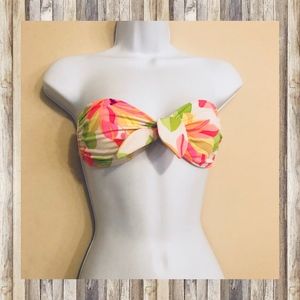 Victoria’s Secret Strapless Floral Bikini Top